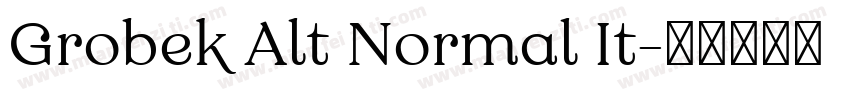 Grobek Alt Normal It字体转换